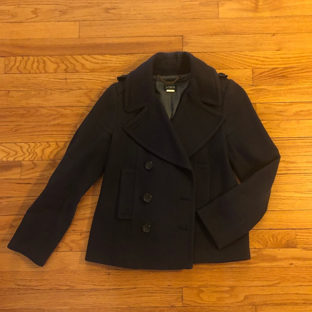 J.Crew Navy Peacoat